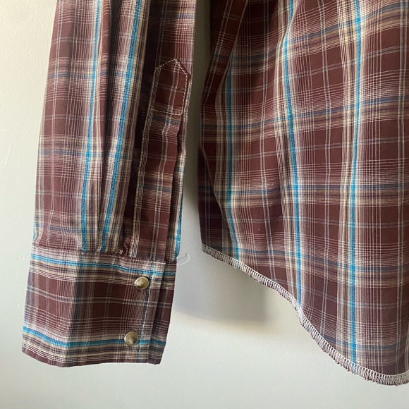 Wrangler western pearl snap up long sleeve shirt - Picture 7 of 7